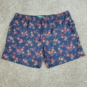 RSVLTS The Summer Collection Mens 4XL Blue AOP Floral Performance Swim Trunks